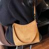 Winter premium texture simple bag women's bag fashion versatile matte retro underarm bag casual shoulder messenger bag