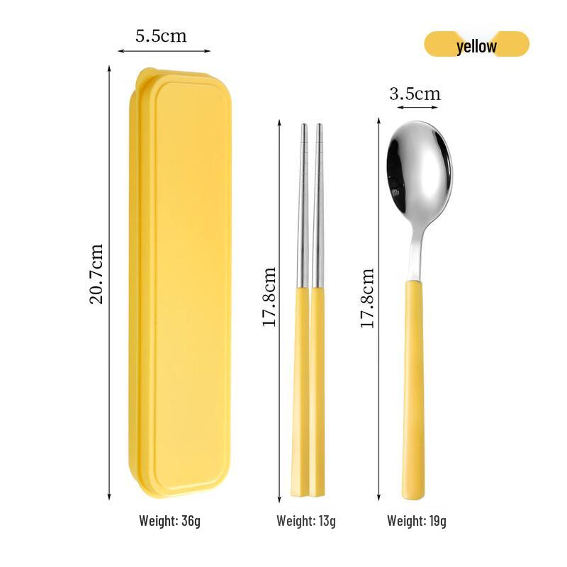 

RuHan Dopamine Aesthetic Portable Stainless Steel Cutlery Set