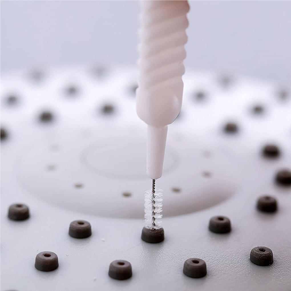 30Pcs Portable Washable Cleaning Brush Anti-Clogging Lightweight Shower Head Clean Brushes Pore Clean Tool with Non-Slip Handle