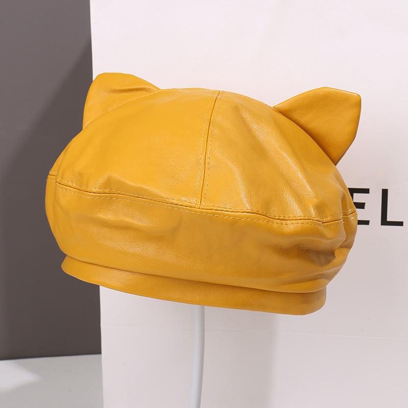 Autumn and Winter Fashion Plush Beret Children Show Their Faces Small Painter Hat Versatile Big Head Circumference Newsboy Hat