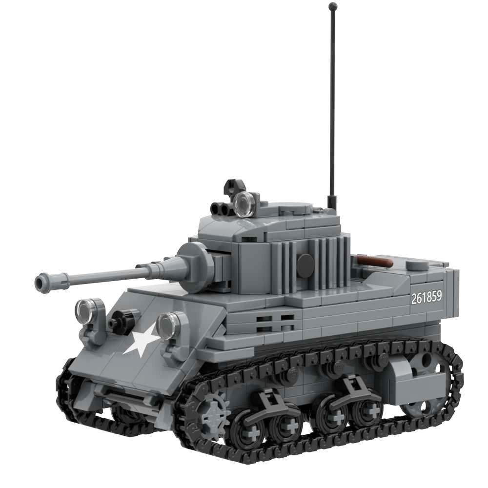 US Army Bouwsteen Speelgoed Sherman Tank Huey Helikopter M777 Houwitser M113 Pantserwagen MRAP Pantserwagens ww2 Vrachtwagen Auto Landingsvaartuig
