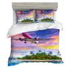 Set Biancheria da Letto 3D Stampato Aereo Cartone Animato Copripiumino con Federe Morbida Biancheria da Letto Personalizzata Spedizione Diretta