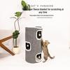 Winter Cat Bed & Scratching Post: Warm, Durable Felt, Removable, Washable, Integrated Cat Tree