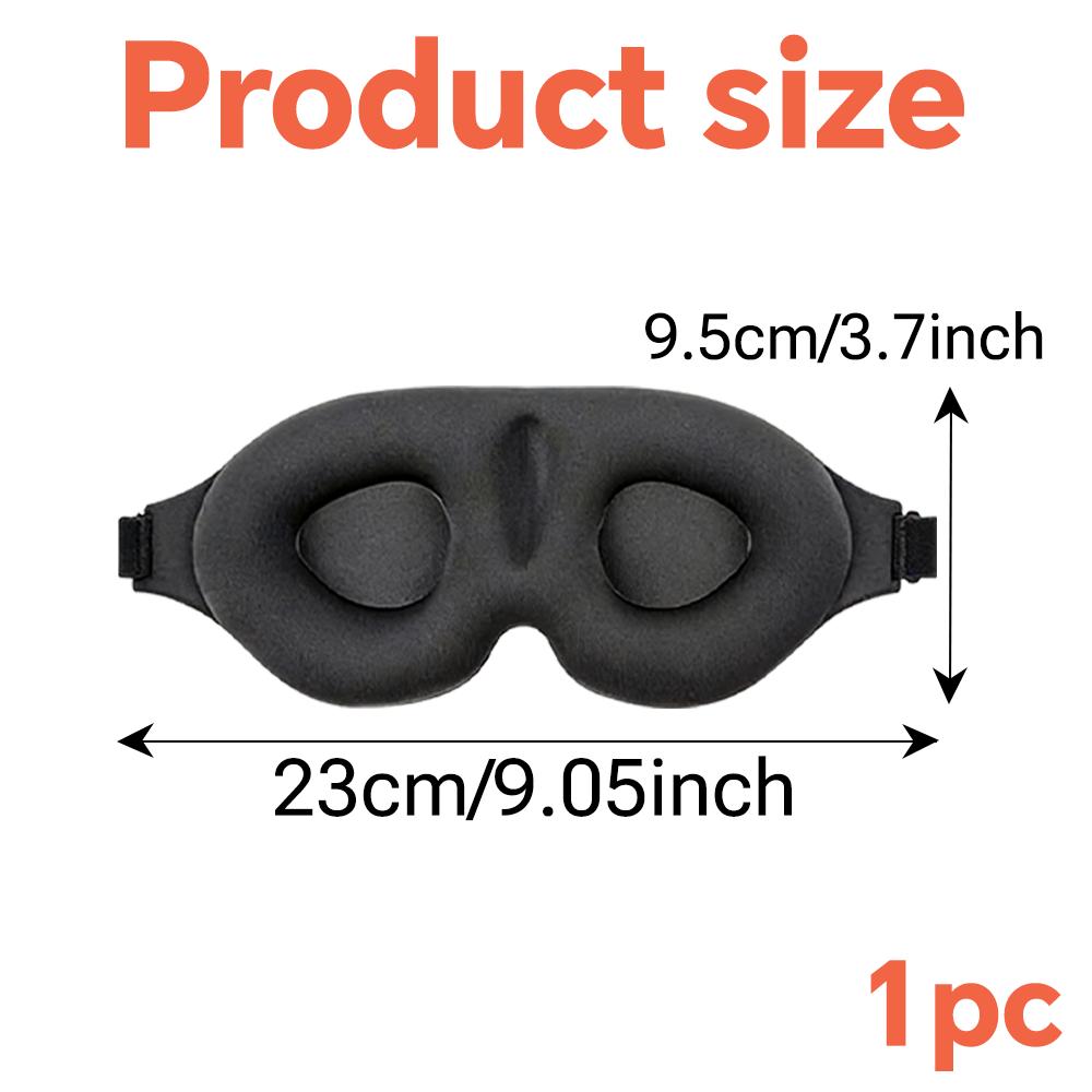 3D Sleep Mask Sleeping Aid Blindfold Block Out Light Portable Soft Memory Foam Face Mask Eyeshade Comfort Three Dimension Design