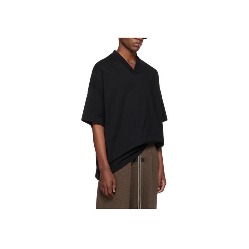 Fear of God Essentials SS24 V-Neck T-Shirt 'Black' Unisex 125SU244210F