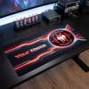 Tappetino per Mouse Grande Personalizzato Eintracht Frankfurt, Stampa Testo Nome Personalizzato, Tappetino da Scrivania Antiscivolo con Logo Calcio, Regalo per Gamer