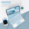 iPad A16 10th Gen Case with Touchpad Backlit Bluetooth Keyboard, Spanish Layout with Ñ
