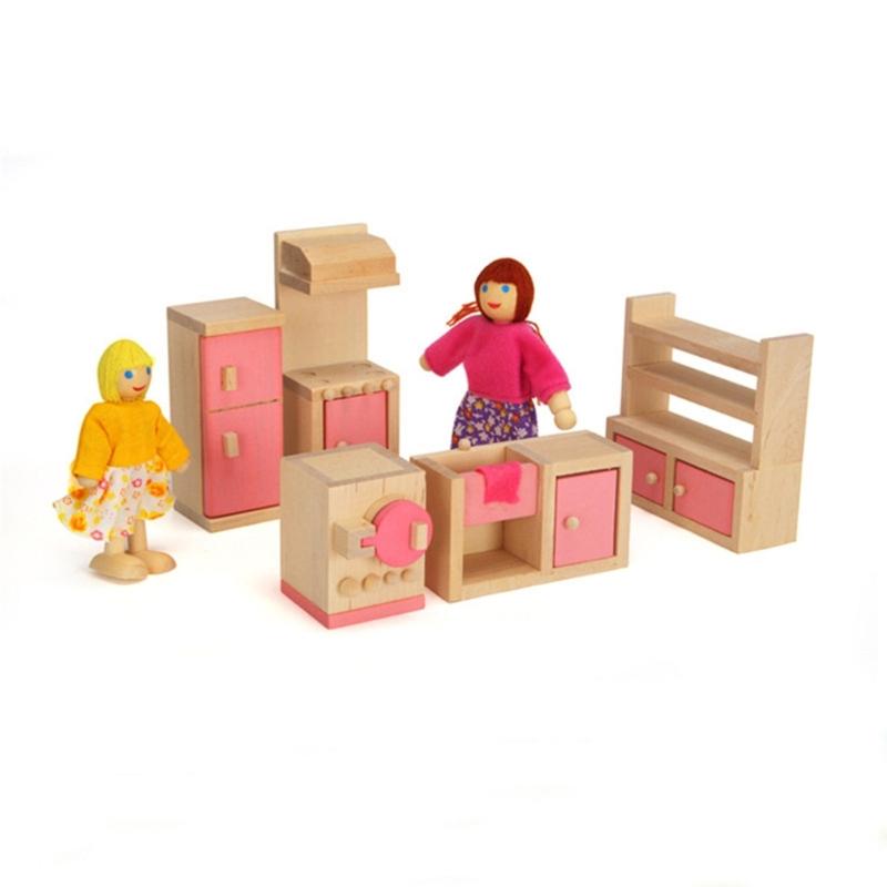 Furnishings Life Scene Pretend Play for Kids Doll House Furniture 1:12 Scale Realistic Model for Bedroom Dinning Room