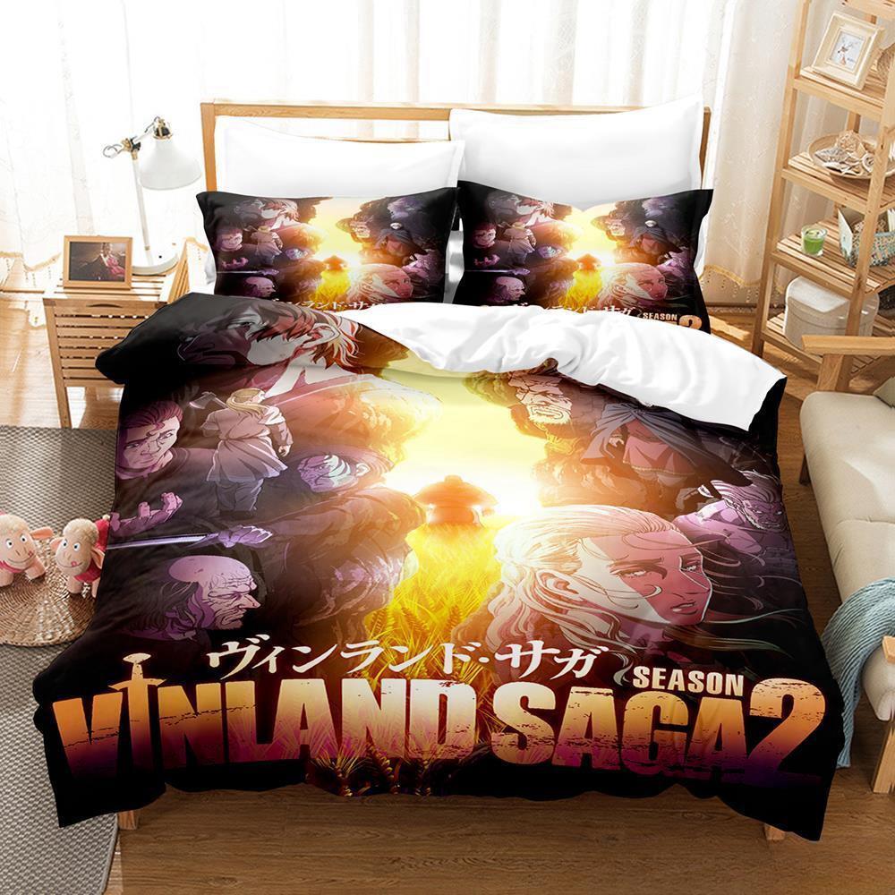 3d Print Anime Vinland Saga Bedding Set Single Twin Full Queen King Size Bed Set Adult Kid Bedroom Duvet cover Sets Home Textile
