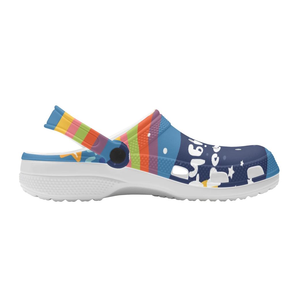 Graphic Printed EVA Clogs Slippers Women Men Easy Clean Lightweight Slip On Casual Sandals Lightweight Soft Sole Summer Daily Wear