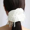 SEE-THROUGH STAMEN SILK SCRUNCHIE (2COLOR)
