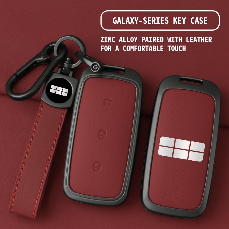 For Geely Key Case Ex5 Galaxy E5 Proton E.Mas 7 Car Key Case Zinc Alloy Leather Case