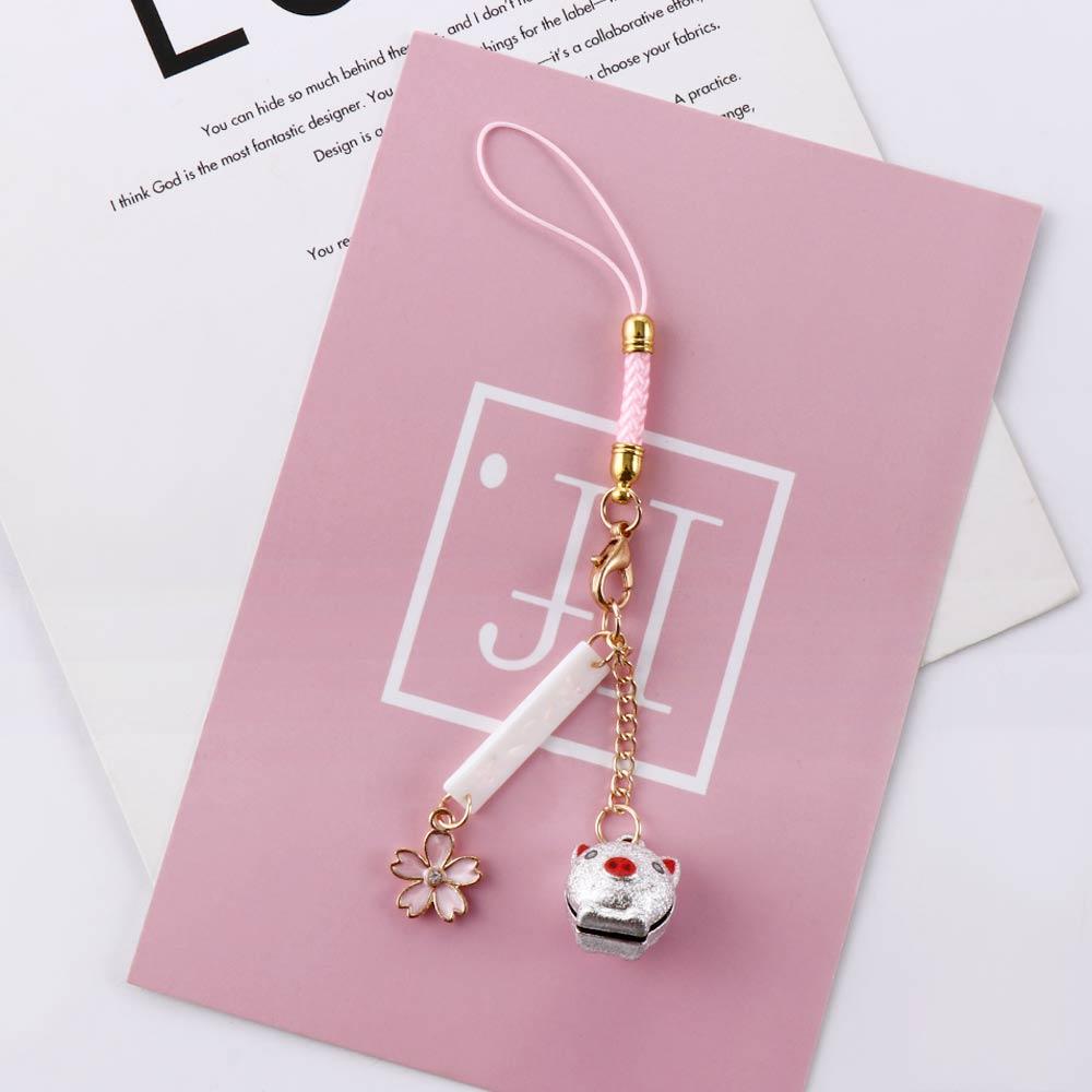 Bunny Mobile Phone Straps Charm Accessory Pig Phone Pendant Key Ring Lanyard Keychain Keys Holder