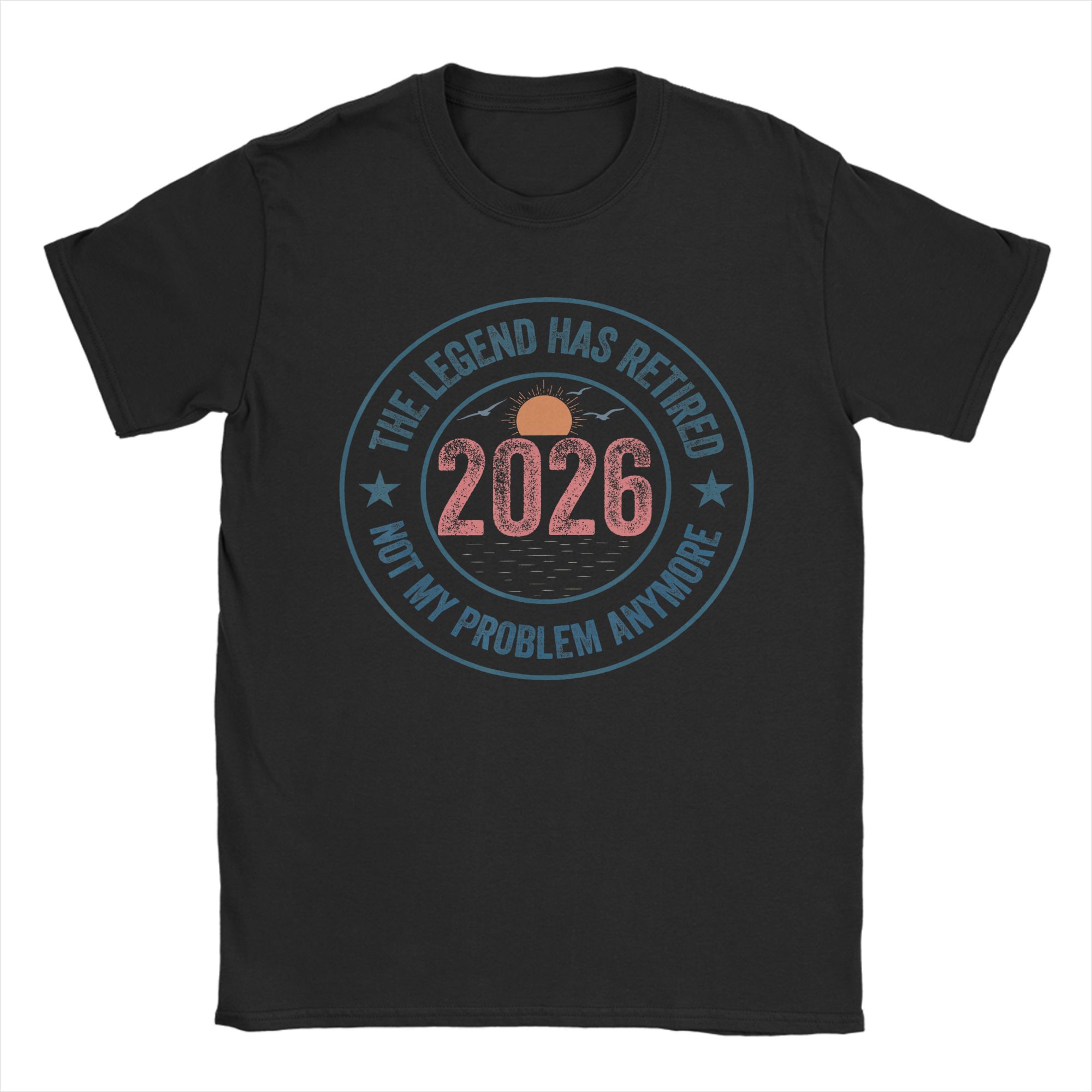 The Legend has Retired RetireUnisext TShirt Summer Hippie T Shirts Unisex Cotton Breathable Clothing Short Sleeve Funny Tshirt S