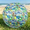 Blue Smurfs Print Size 5 Soccer Ball, PU Wear Resistant Football for Match Training and Daily Practice, Birthday Gift for Soccer Fans