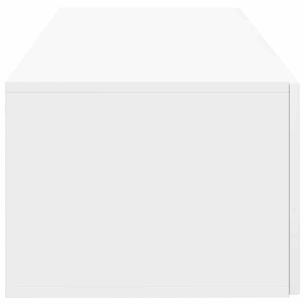 Wall Mounted TV Cabinet Glossy White 98 x 41 x 30 cm