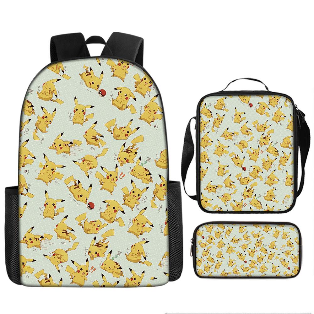Primary And Secondary School Students Schoolbag Cartoon Backpack Breathable And Wear-Resistant Children'S Backpack Satchel Pencil Bag Set