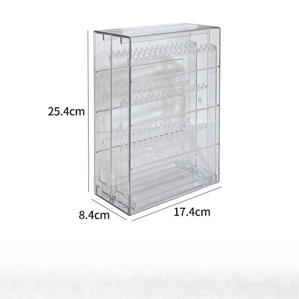 Acrylic Transparent Jewelry Box Vertical High Capacity Drawer Organizers Necklace Bracelet Storage Portable Storage Boxes Gifts