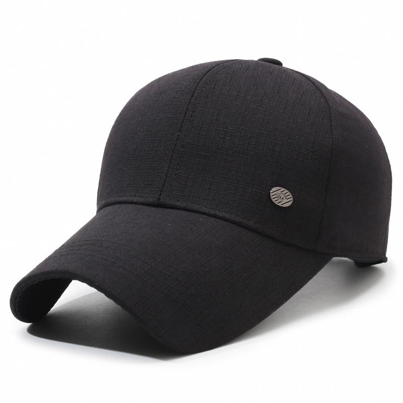 Middle-Aged Men's Baseball Cap Sun Hat Long Brim Cap Old Man Hat