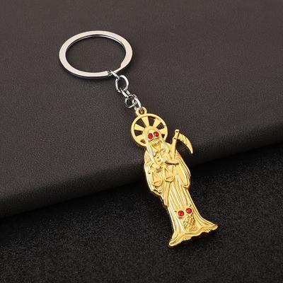 1 STÜCK Hip-Hop-Stil Schädel Sichel, Todesgott, Personalisierter Schlüsselanhänger Anhänger, Modischer Schlüsselanhänger für Männer und Frauen, Auto Schlüsselanhänger Anhänger