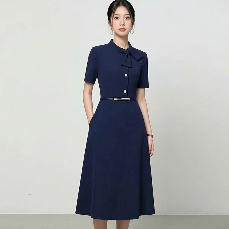 TLOMAN Women's Professional A-Line Work Dress