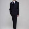 Giosongzio Signature Double Peaked Suit Navy Check ZF3SU371NY