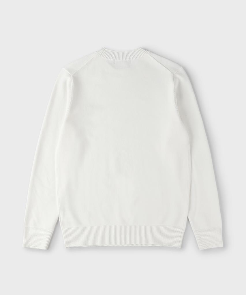 PANICALE White Slim Fit Viscose Blend Knit