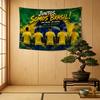 Brazilian Football Flags Outdoor Camping Party Flags Wall Art Home Decor