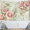 Printed Tapestry Flower Green Plant Wall Hanging Hippie Mandala Bedspread Bohemian Art Home Decor