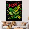 Hope Never Dies Colorful Bird Design Patterned tapestry home decor, suitable for bedroom and living room, gift