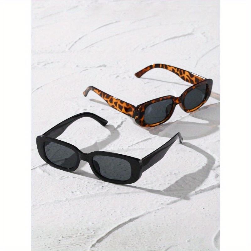 Women Geometric Leopard Retro Elegant Plastic Glasses for Party Decoration Beach Accessories for Women Glasses Shades