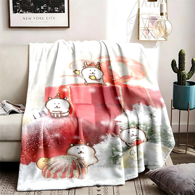Joke Bear Theme Blanket Suitable For The Sofa Camping And Travel Made Of Soft Flannel Material An Ideal Gift For Occasions Such As Birthday