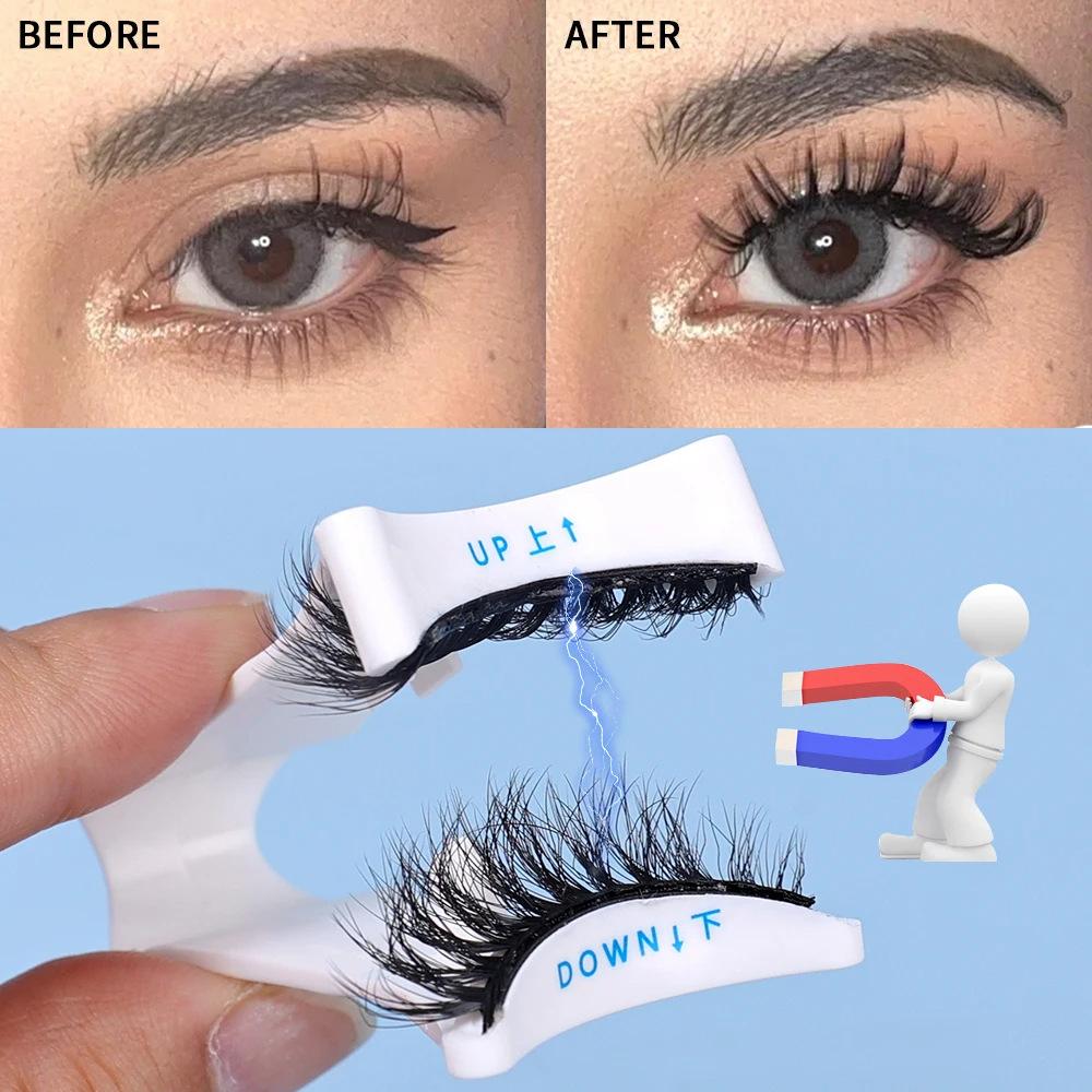 U-förmiger magnetischer Applikator für Wimpernverlängerung, professionelle falsche Wimpern, Pinzette, Lockenwickler, Clip, Klemme, Make-up-Tools