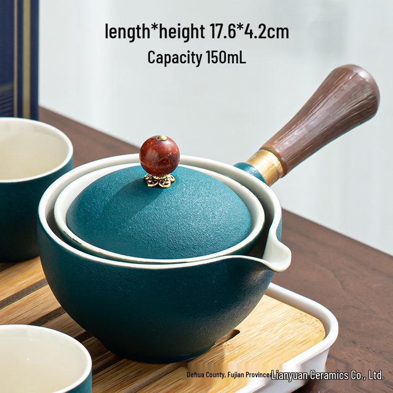 Xiaokang Portable Quick-Brew Travel Tea Set with Automatic Teapot