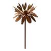 Rusty Outdoor Daisy Flower Metal Yard Stake, Rusted Iron Art Flower Garden Decoration, Weather-Resistant Garden Ornament for Lawn, Pathway, Patio, or