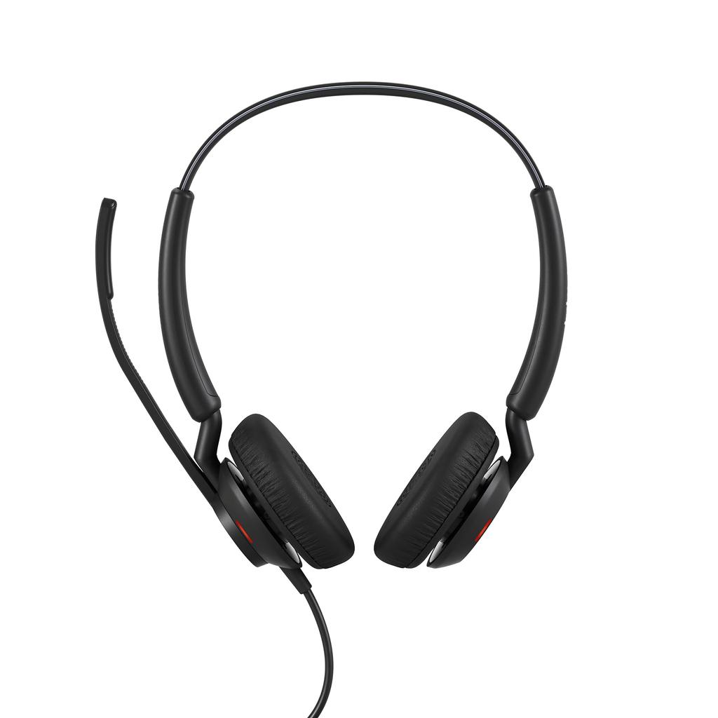 Jabra Engage 40 Headset mit Mikrofon zur Geräuschunterdrückung für lange Microsoft Teams-zertifizierte [] binaurale/kabelgebundene USB-C-Controller, Anrufe,