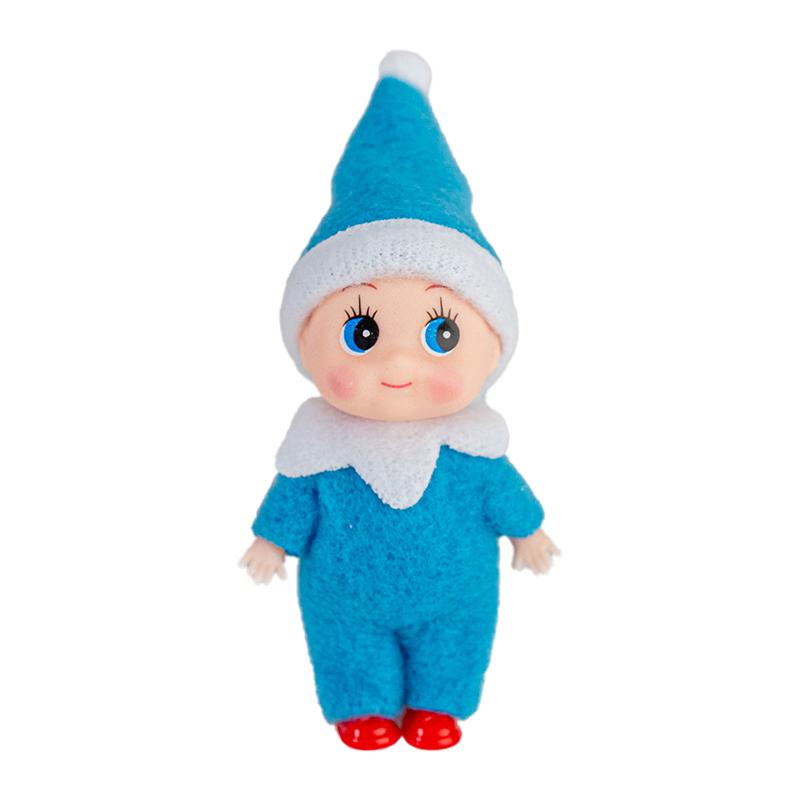 1PC Christmas Mini Elf Doll Pointed Hat Wrapped Feet Elf Window Atmosphere Decorative Small Items Holiday Gifts