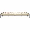 Bed Frame in Sonoma Oak Finish 200 x 200 cm Made of Particleboard and Metal