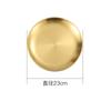 Stainless Steel Round  Food Storage Tray Korean Style Steak BBQ Buffet Plates Durable Thicken Shallow Dishes Kitchen Tools