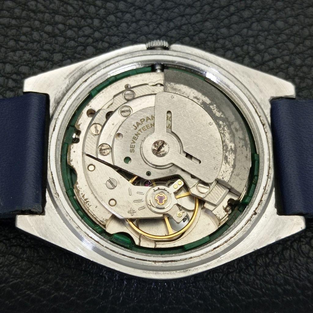 AUTOMATIC 6309A VINTAGE SEIKO 5 JAPAN MENS BLUE COLOR DIAL WATCH a701432-5 R206b-a701432