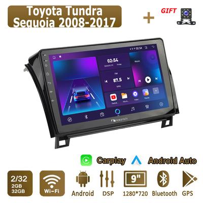 Android Carplay Car Radio For Toyota Tundra Sequoia 2008-2017 Multimedia Player Head Unit Stereo GPS Navigation BT WIFI 2+32GB