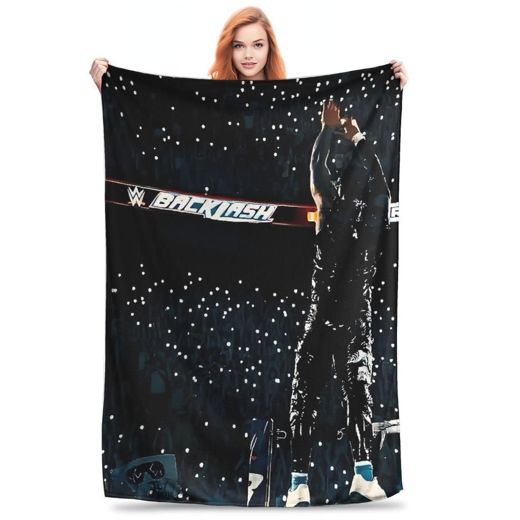 JEY YEET USO Wrestling Hřejivá deka Dětská plyšová přehozová deka Vtipný přehoz na pohovku Křeslo Flanelová přikrývka Potah na rozkládací pohovku