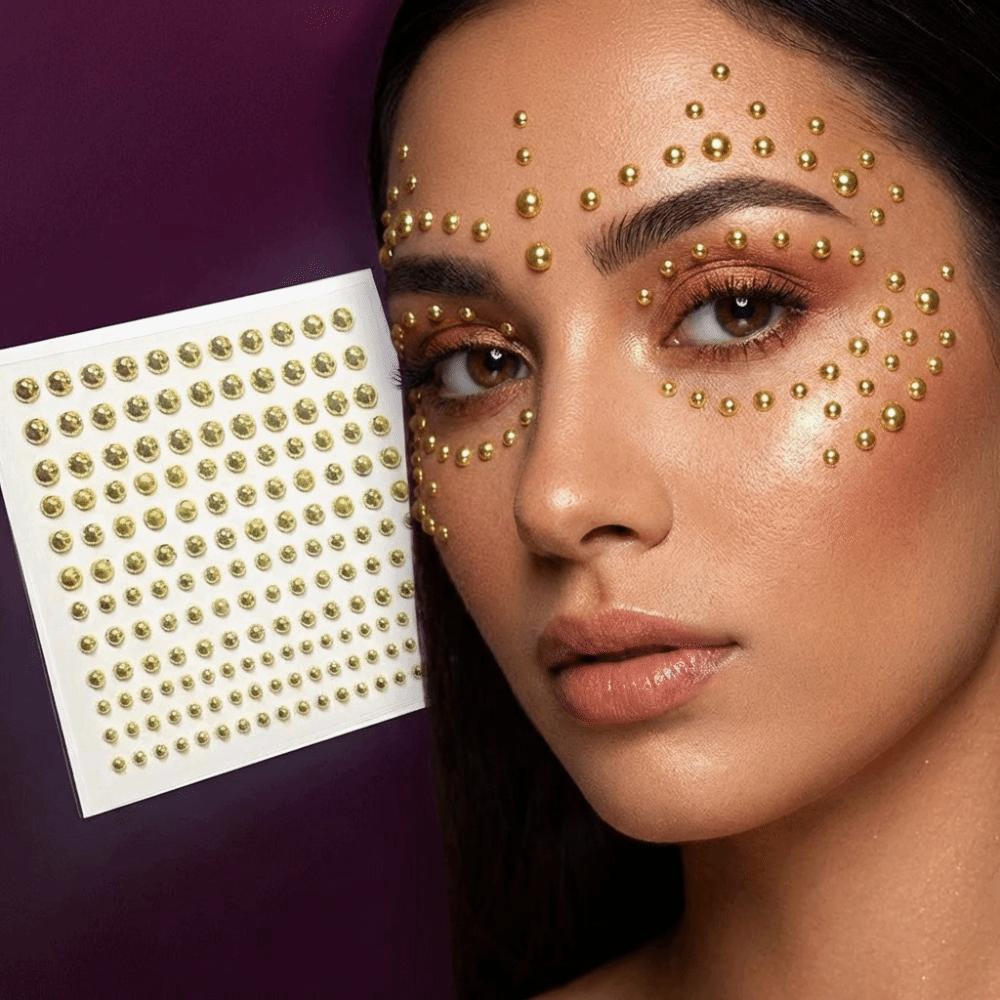 Waterproof Lip Eyebrow Ear Stickers Disposable Fake Reusable Earring Studs  Nails Decoration