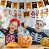 Decorative Happy Halloween Paper Banner Hanging Pumpkin Letter Flag  Haunted House