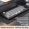 YINDIAOY65S Mechanical Keyboard Kit -swappable 3-mod Bluetooth 2.4G Wireless RGB Backlit Gasket Structure with display screen