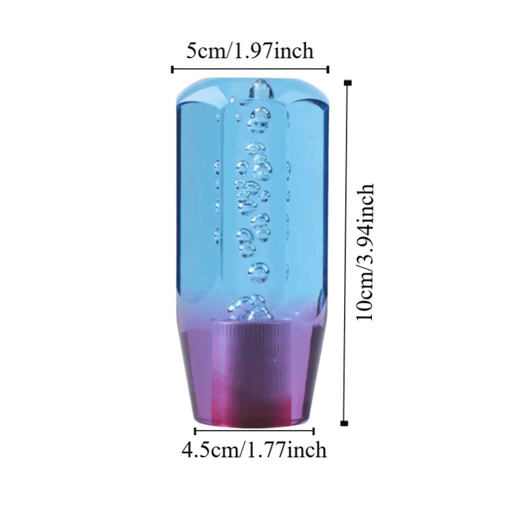 Transparent Bubble Transmission Shifter Crystal Transparent Manual Shift Knob  Car Accessories