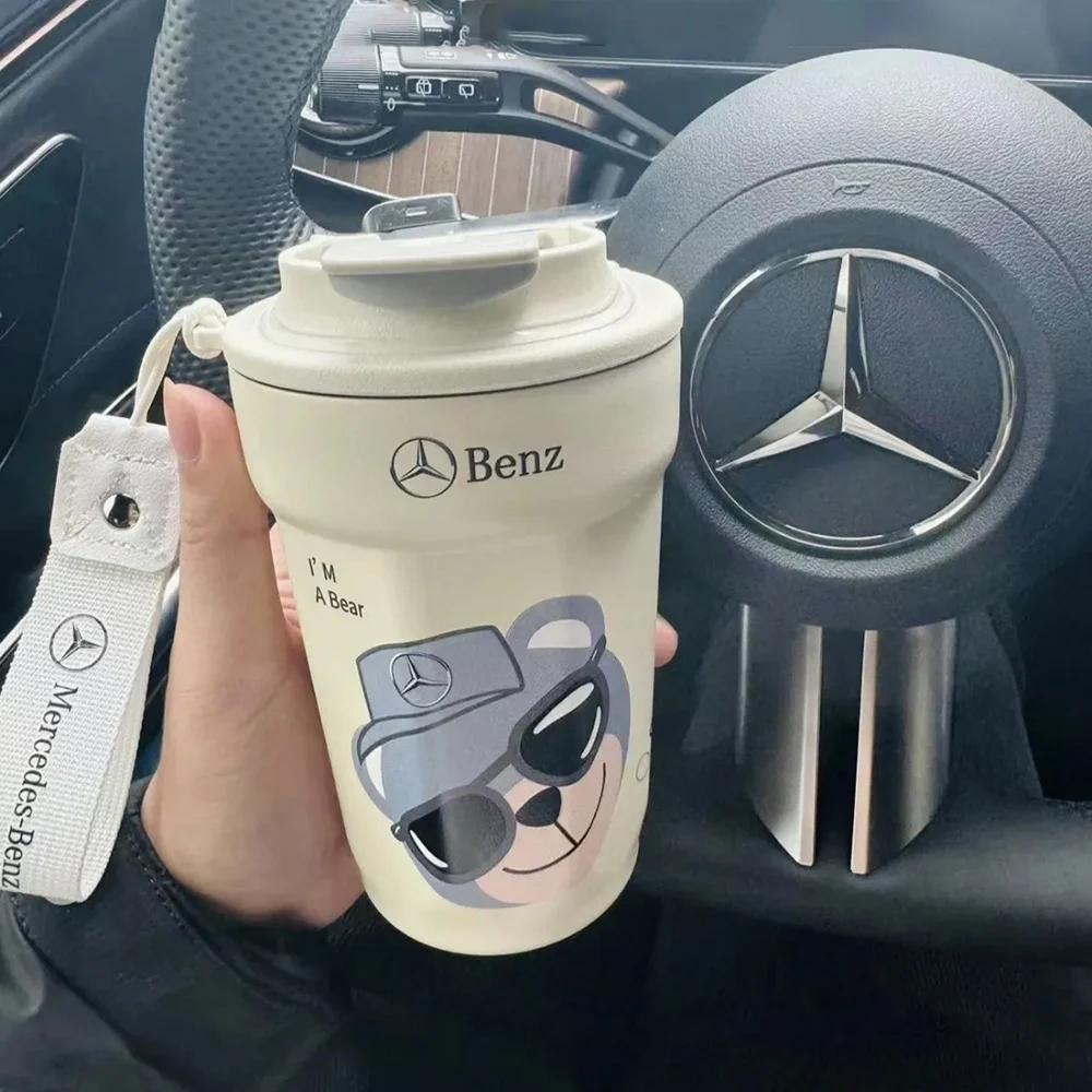 GLC GLB Auto Becher Thermoskanne Kaffeetasse Tragbarer Thermobecher Für Mercedes Benz AMG W204 W205 W203 W211 W212 W213 W201 W210