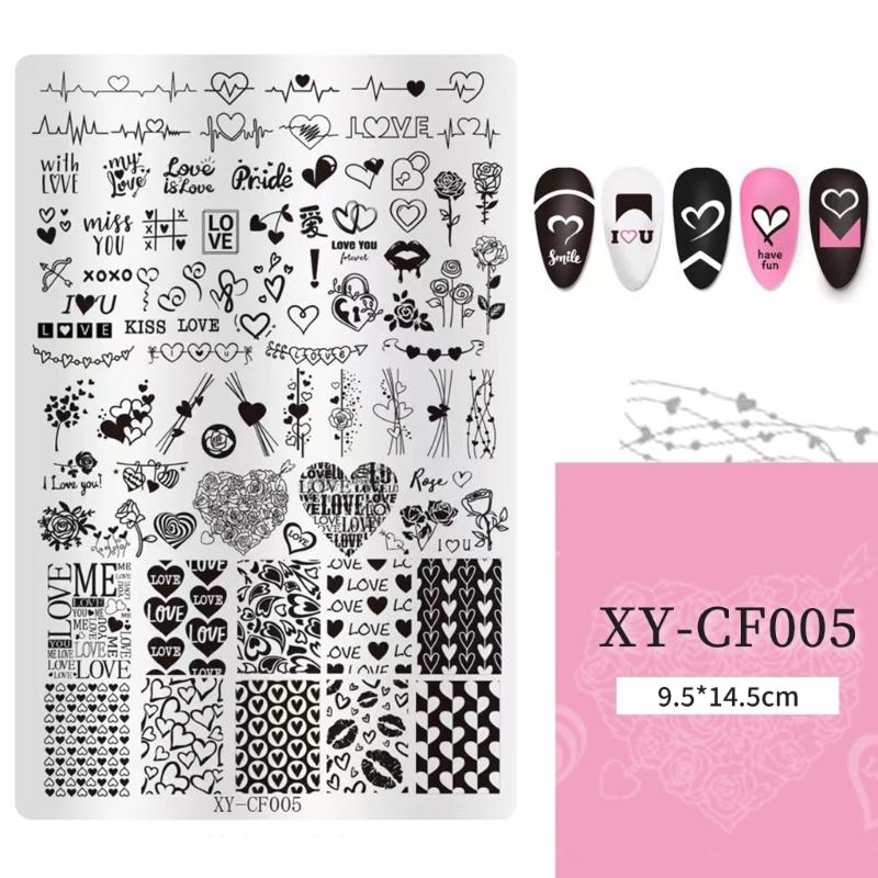 Fashion Nail Art Tool Nail Stampin Plate Offering Comfort and Styles Suitable For Both Casual And Festival Occasion