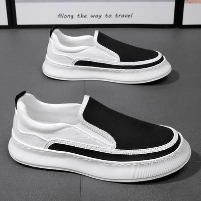 Sapatos Casuais Masculinos de Primavera e Outono com Solado Macio, Esportivos, de Um Passo, Respiráveis, para Trabalho, Esportes, Sapatos Preguiçosos