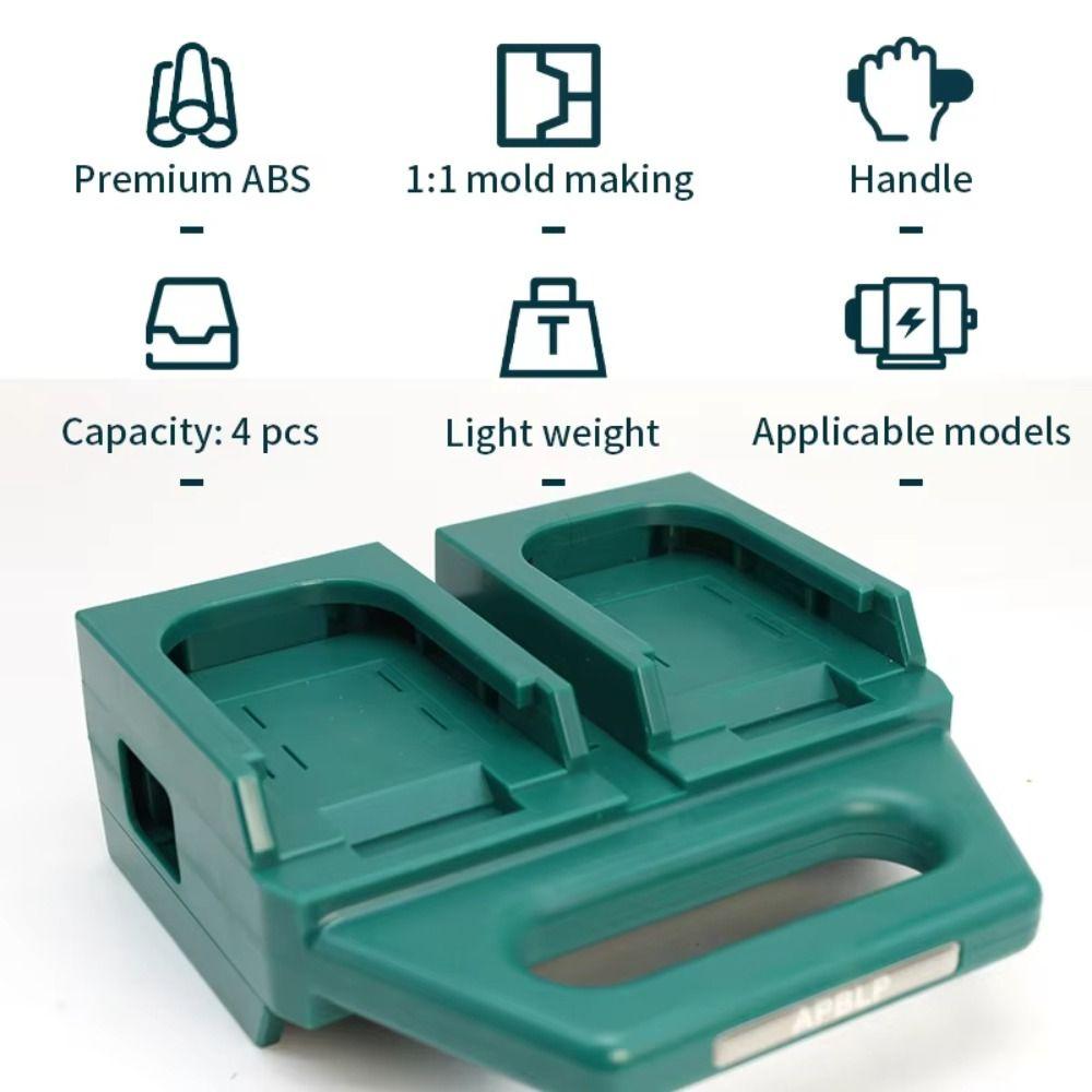 Fixing Devices Battery Storage Rack 3D Printing Strong Battery Tool Holder Base Drop-resistant 4 Slots/6 Slots for Makita 18V